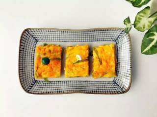 6、宝宝辅食:南瓜烘蛋—细腻软嫩,自带清甜,些许奶香!12M+,装盘