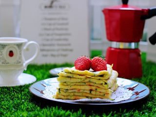 14、记忆中的角瓜鸡蛋饼,成品一