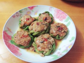 17、土豆肉末酿豆角,成品