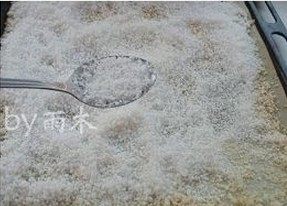 7、自制椰蓉,中层，100度左右，烤约一个小时。