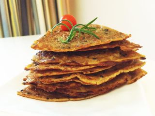 14、芝麻红糖饼 ,看上去就脆脆的边缘