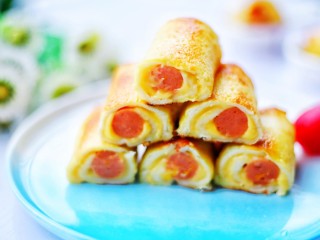 14、爆浆芝士火腿土司卷,超级好吃。