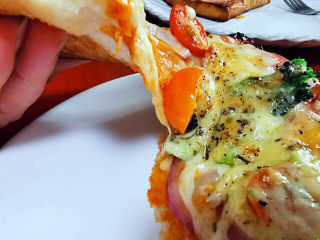 21、吐司培根披萨,快撕开来吃