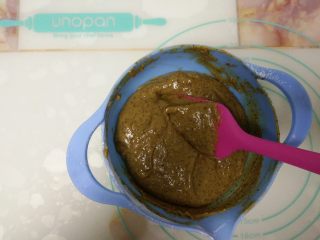 10、枣泥戚风蛋糕,搅拌均匀即可