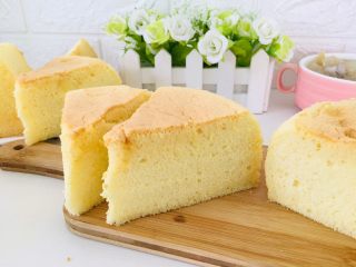 15、银耳戚风蛋糕,美美的下午茶开始^_^