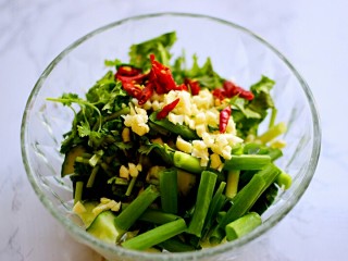 10、凉拌黄瓜,加辣椒段