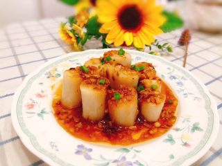 13、蚝油蒜蓉山药,成品图。