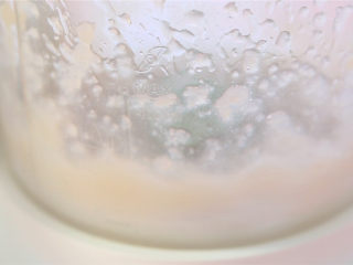 3、健脾开胃猪肉粥,加水搅打成泥。