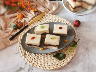 16、芸豆糕,用水果干简单装饰 即食