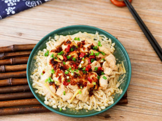 21、金针菇蒸鸡胸肉,成品图