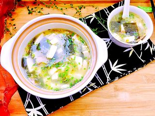 17、一清二白➕海带豆腐咸肉汤,成品