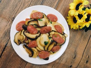 15、双菇炒热狗,完成