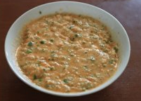 6、辣椒粑,加水，调成厚糊状；