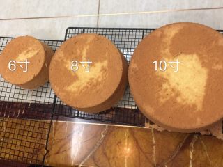 16、戚风蛋糕,6寸:155度上下火下层40分钟 、8寸50分钟、10寸60分钟 