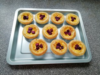 12、紫薯蛋挞,紫薯蛋挞出炉啦！