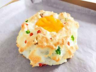 4、宝宝辅食：玩转鸡蛋系列之—颜值爆表，加强版火烧云,完成，美美哒，颜值爆表。