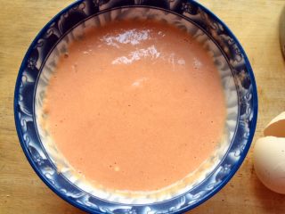 13、百变鸡蛋＋星星番茄鸡蛋饼,拌好的面糊静置一会儿