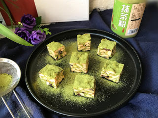 16、抹茶雪花酥,这样抹茶雪花酥就做好了