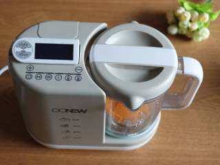 4、婴儿辅食之南瓜米糊,盖上盖子转到位；