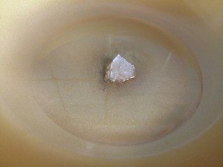 6、可以让你吮指的糖醋排骨,热锅凉油，放入冰糖。中小火炒至糖融化，不断搅拌直到出现了焦糖色。