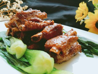 19、可以让你吮指的糖醋排骨,细节图。