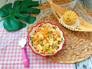 14、【宝宝辅食】三文鱼杂蔬意面,三文鱼杂熟意面 get ✔，满足宝宝的胃，美翻你的心~