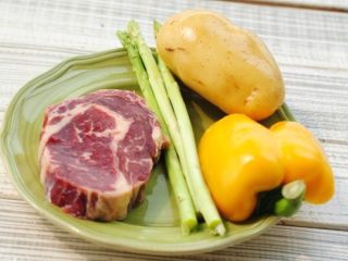 1、煎牛排,如图