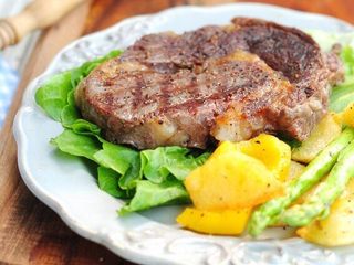 6、煎牛排,如图