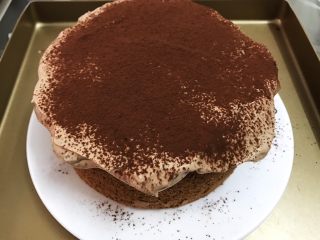 18、脏脏爆浆蛋糕,表面筛上可可粉