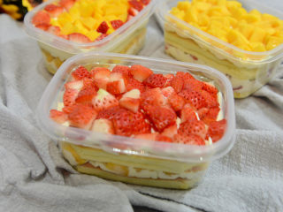 25、水果盒子蛋糕,成品图。