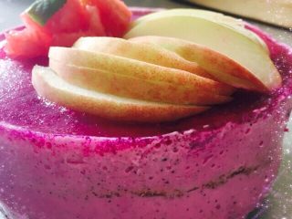 20、火龙果慕斯蛋糕,脱模