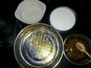 1、桂花糕,1.准备好材料，预先把吉利丁片放冰水泡软