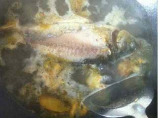 4、下奶的鲫鱼汤,一次性加水没过鱼