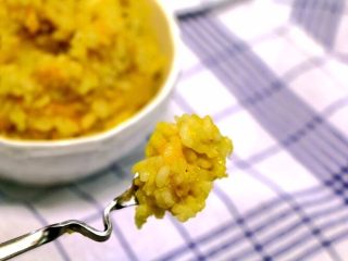 7、南瓜焖饭,南瓜清甜的味道好可口，真的很香，吃着直接停不下来~~ 稍微凉一下，趁温热吃更有味哦~