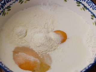 6、脏脏蛋挞,搅拌均匀无颗粒