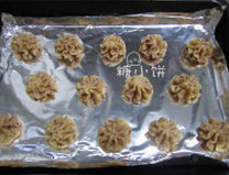 6、蔓越莓曲奇,装入裱花袋中挤出花型