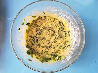 10、#补铁#菠菜煎饼,搅拌均匀