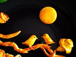 22、#甜味#花好月圆创意月饼,成品图。