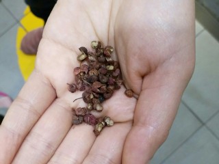 3、小炒肉,准备花椒。