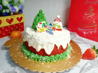 28、圣诞奶油蛋糕, 好吃又好玩。