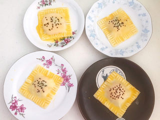 16、蛋黄派,逐一做好的蛋黄派生坯