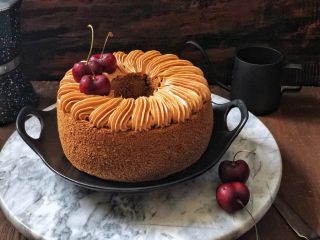 18、可可奶油夹心蛋糕,成品图