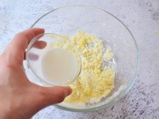 5、红枣派（雪燕五红丸）,加入牛奶搅拌均匀