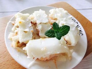 16、萝卜糕,切片,萝卜糕完成~