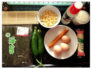 1、寿司????,所有材料