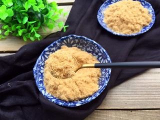 16、自制棉花猪肉松,成品。