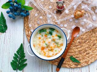 9、【宝宝辅食】干贝菠菜粥,干贝菠菜粥 get ✔，满足宝宝的胃，美翻你的心~