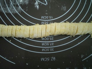 10、红豆芋圆,切成份量大约相同的剂子。