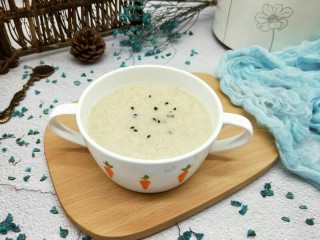 10、助力燕麦豆浆＋营养早餐,过滤出来的米糊渣千万不要扔，请看图，稍微加一点豆浆，搅拌均匀，就是米糊啦！