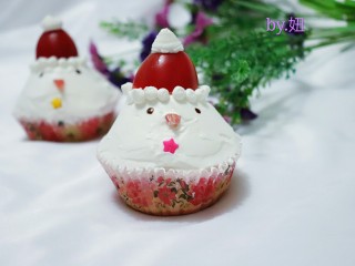 14、可爱的圣诞杯子蛋糕,超级萌奥